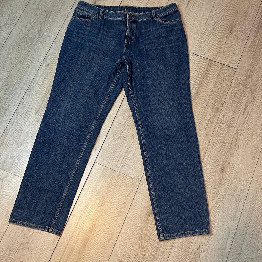 J.Jill Straight Leg Jeans Womens Size 12 Dark Wash